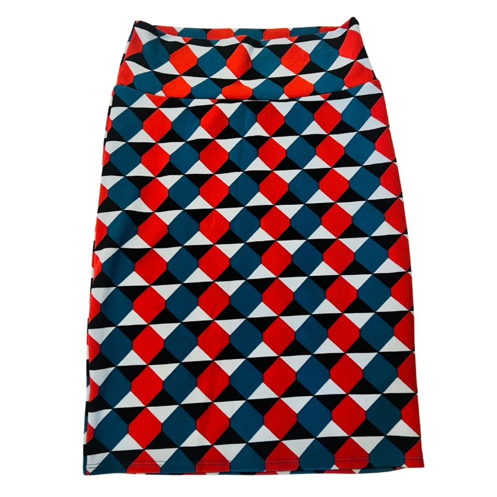 Geometric Midcentury Pencil Skirt Medium